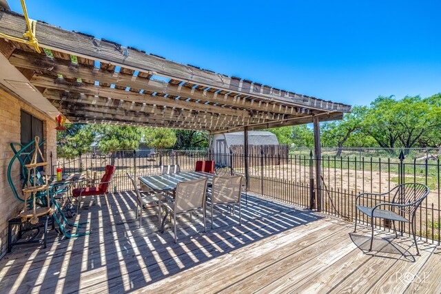 8126 N Fm 2288, San Angelo, TX 76901 - deck with outdoor dining space