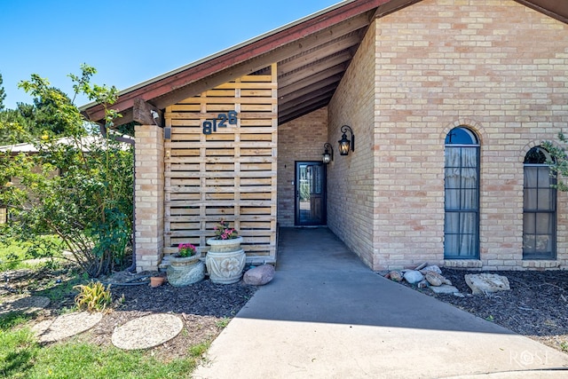 8126 N Fm 2288, San Angelo, TX 76901 - doorway to property featuring brick siding