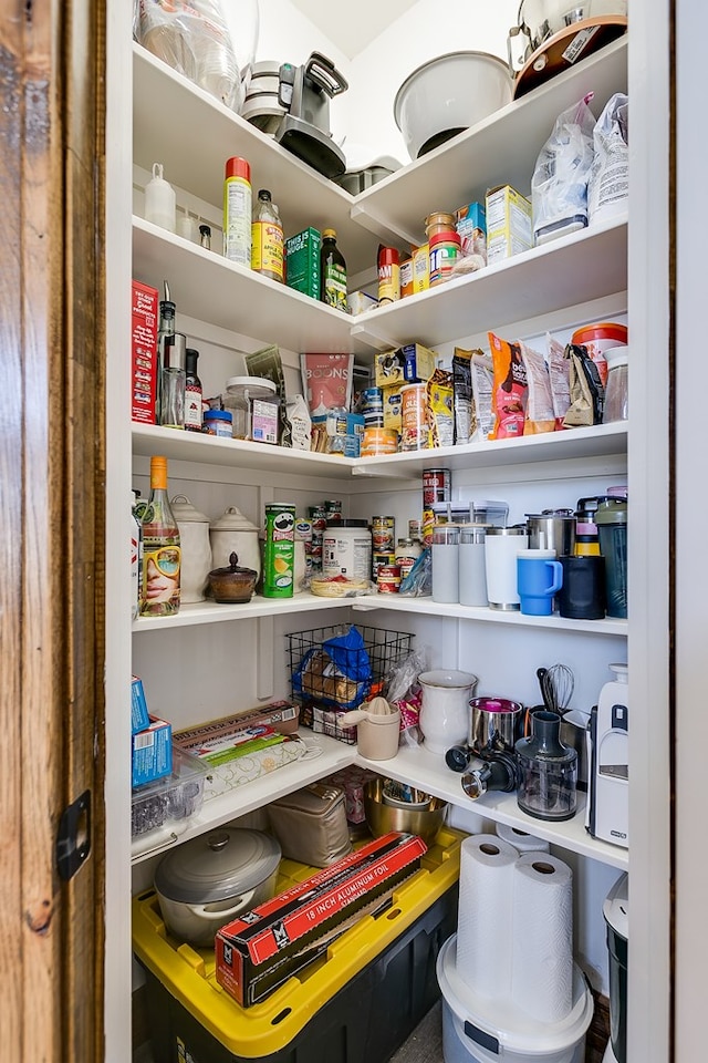 view of pantry