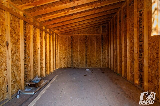 view of storage area
