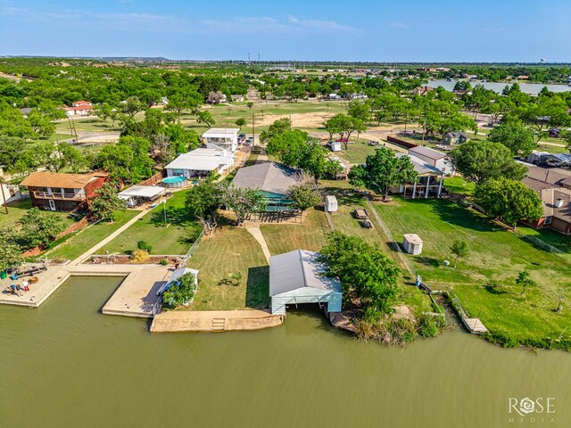 1714 Shady Point Circle Dr, San Angelo, TX 76904 - aerial view of residential area featuring a nearby body of water