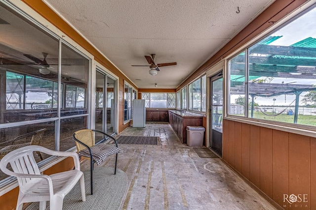 1714 Shady Point Circle Dr, San Angelo, TX 76904 - sunroom featuring a ceiling fan and healthy amount of natural light