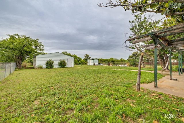 1714 Shady Point Circle Dr, San Angelo, TX 76904 - view of yard with a pergola