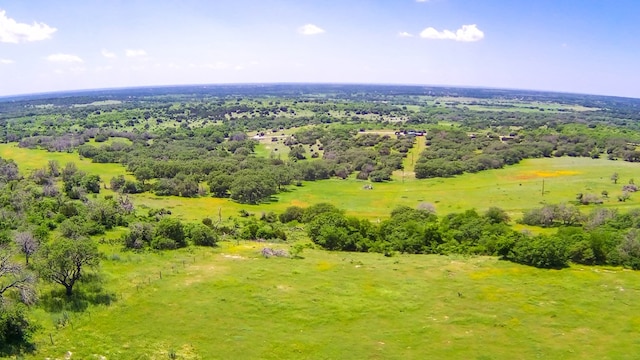 aerial view featuring a rural view