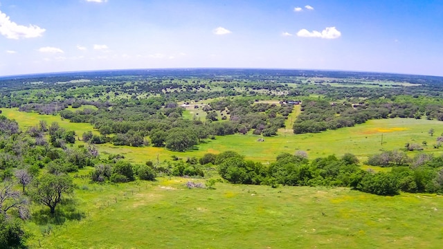 aerial view with a rural view