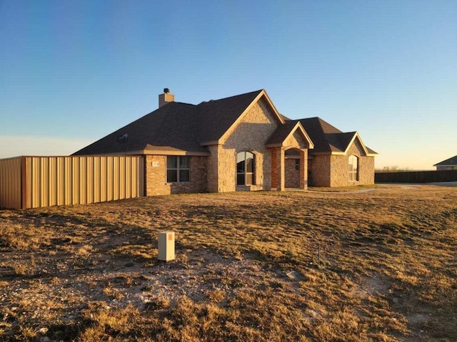 view of front of home