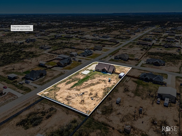3504 Badger Ct, San Angelo, TX 76901 - aerial overview of property's location with property boundaries highlighted
