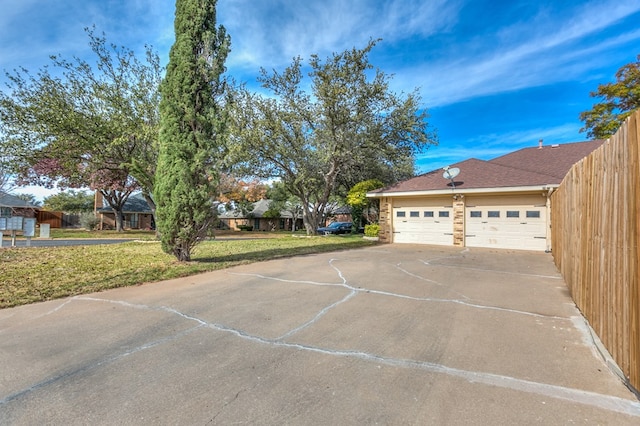 view of home's exterior featuring a yard