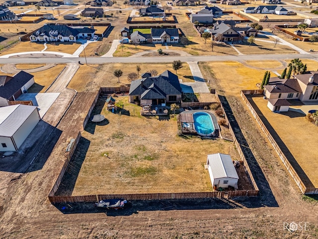 birds eye view of property featuring a residential view