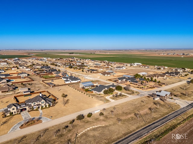 drone / aerial view with a residential view