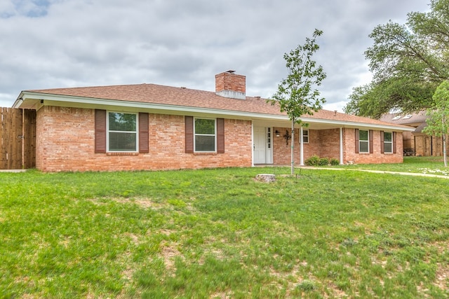 3305 Sierra Ct, San Angelo, TX 76904 - ranch-style home featuring a chimney and brick siding