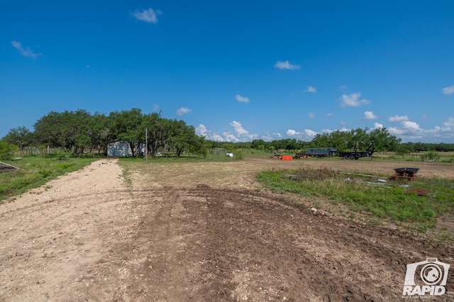 view of street featuring a rural view