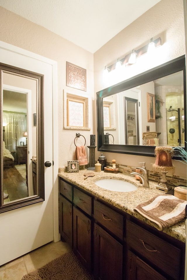 bathroom with vanity