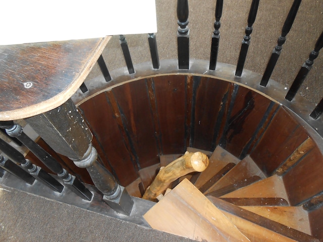 view of staircase