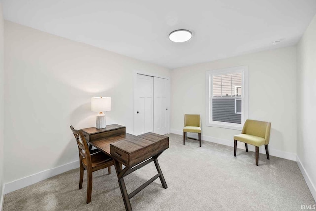 1114 Beacon Dr, Mishawaka, IN 46544 - office area with baseboards and carpet floors