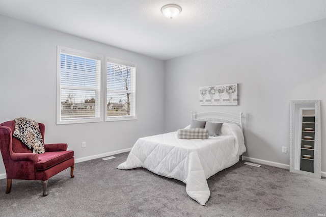 bedroom with carpet floors