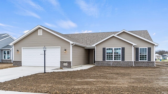 ranch-style house with a garage