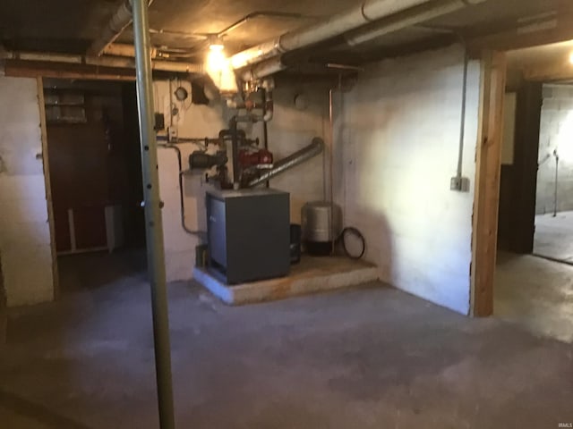 view of basement