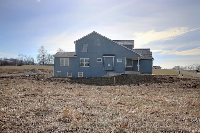 view of rear view of property