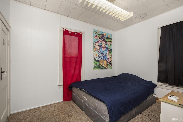 bedroom featuring carpet flooring