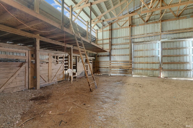 view of horse barn