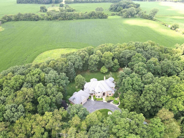 drone / aerial view featuring a rural view