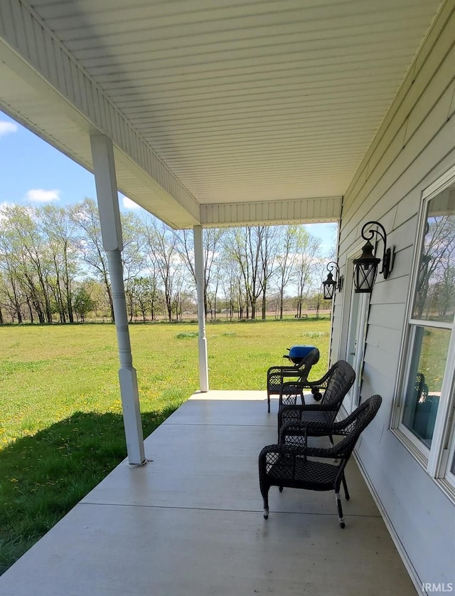 view of patio with covered porch