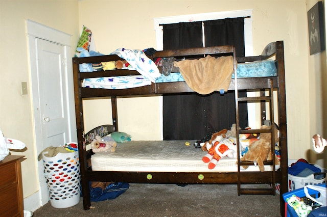 bedroom with carpet floors