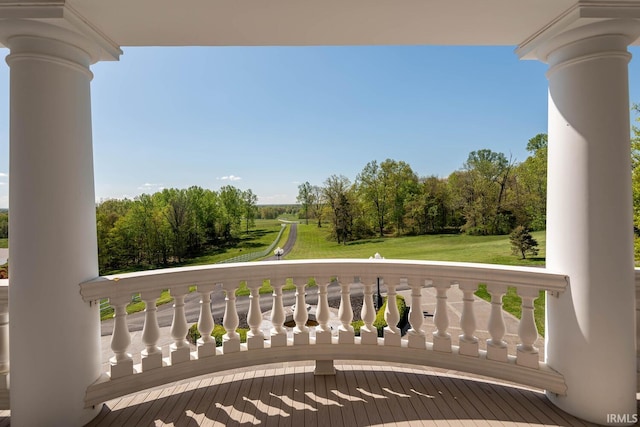 view of balcony