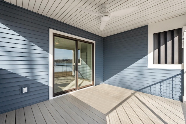 51 Ln 345 Crooked Lk, Angola, IN 46703 - deck with ceiling fan