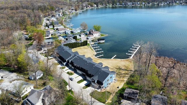 51 Ln 345 Crooked Lk, Angola, IN 46703 - drone / aerial view featuring a water view