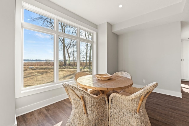15 Ln 345 Crooked Lk, Angola, IN 46703 - dining space with dark hardwood / wood-style flooring