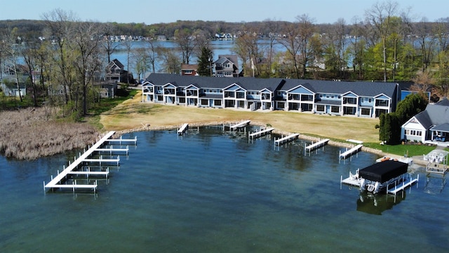 19 Ln 345 Crooked Lk, Angola, IN 46703 - aerial view with a water view