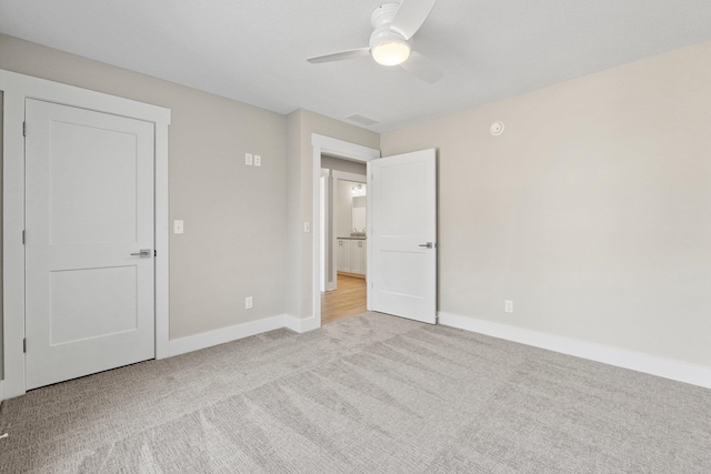 19 Ln 345 Crooked Lk, Angola, IN 46703 - unfurnished bedroom featuring light colored carpet and ceiling fan