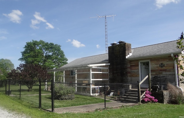 260 Lyons Ln, Heltonville, IN 47436 - view of front of house featuring a front lawn