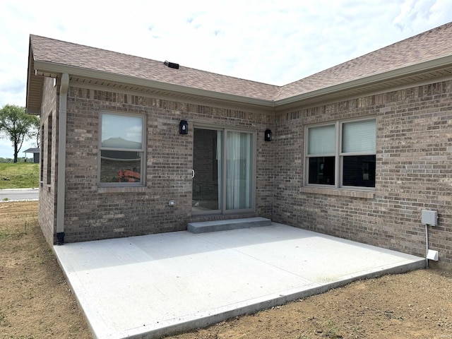 rear view of property with a patio