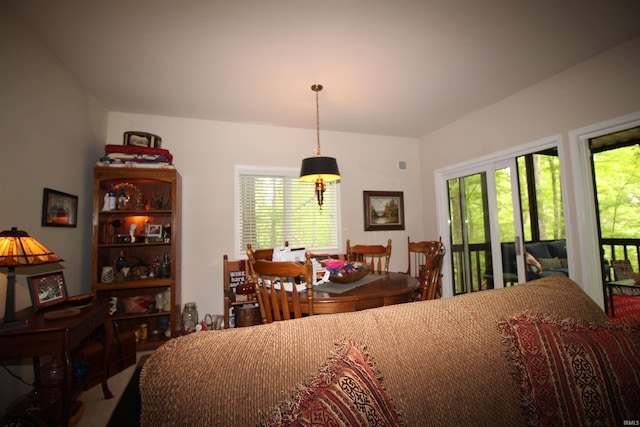 view of dining area