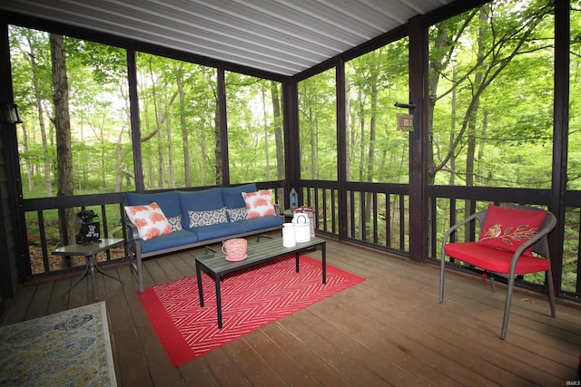 view of sunroom / solarium