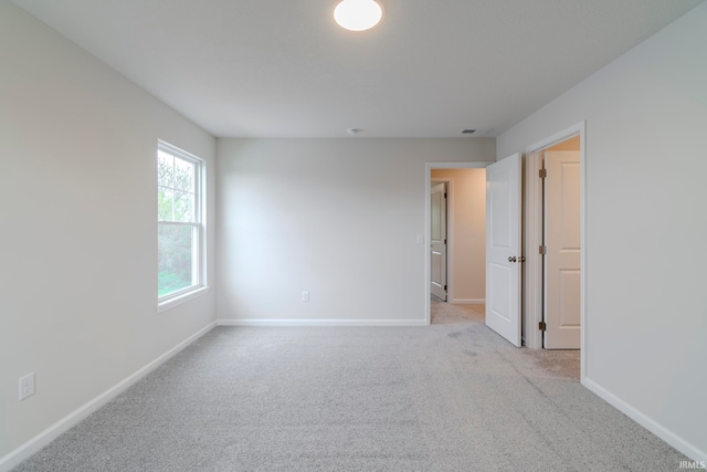 view of carpeted empty room