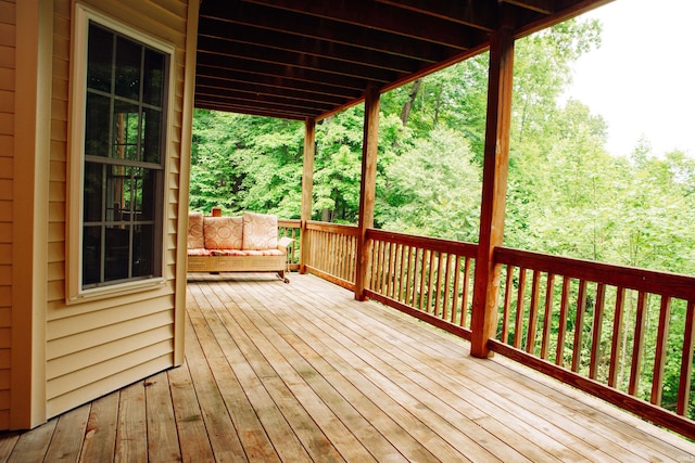 view of wooden terrace