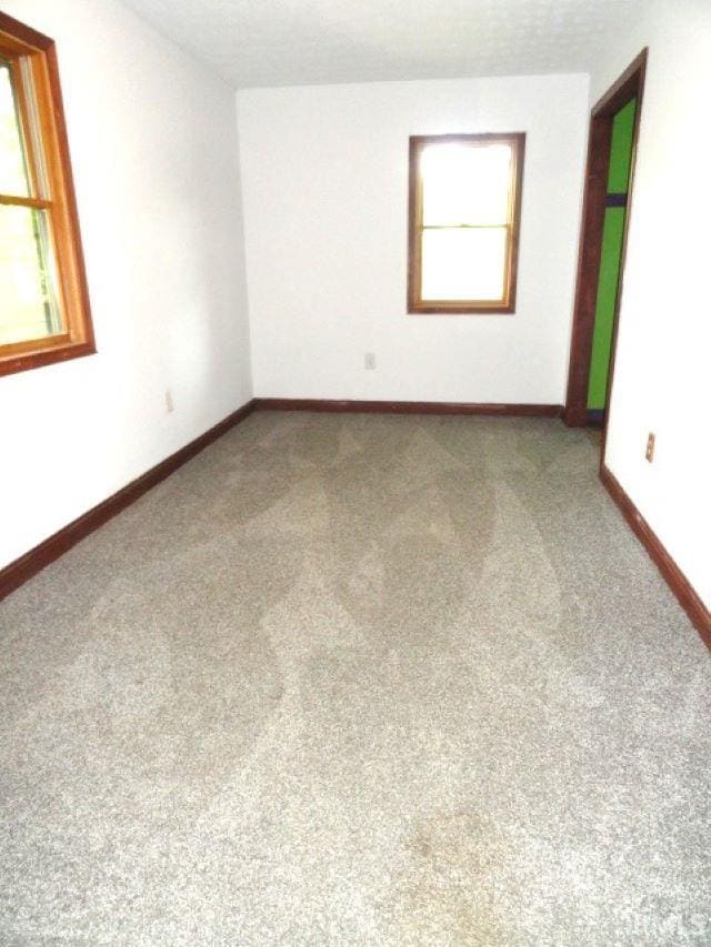 carpeted spare room with plenty of natural light