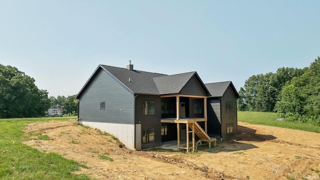 view of rear view of property