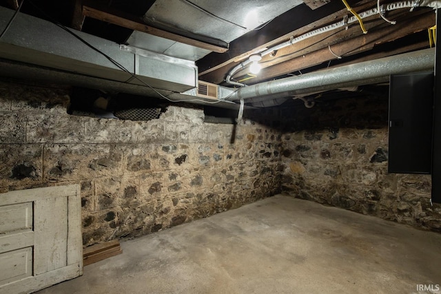 view of basement