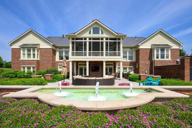 ranch-style house with a front yard