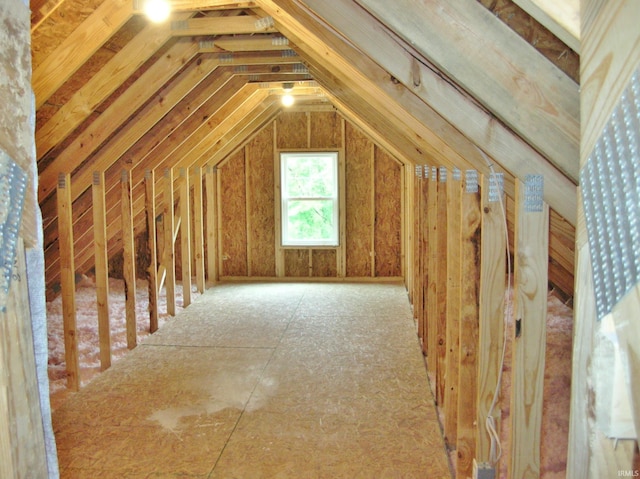 view of attic