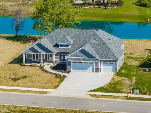 craftsman-style home featuring a garage