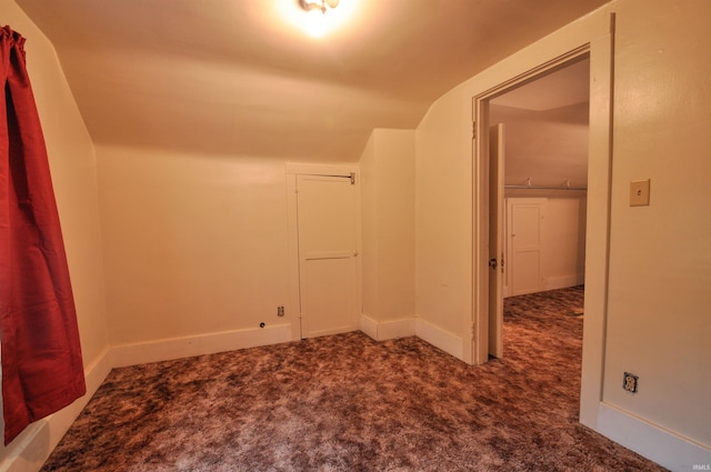 bonus room featuring carpet flooring