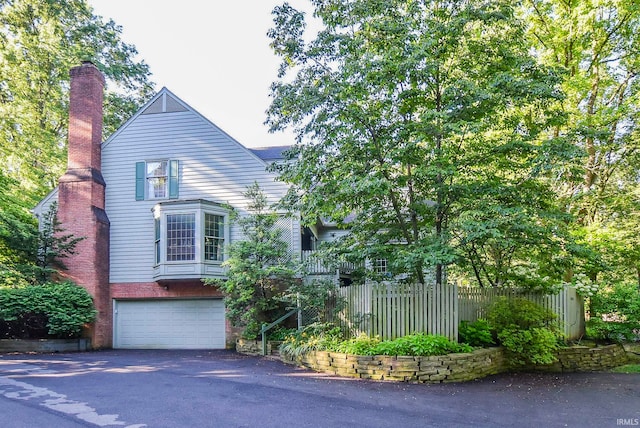 view of front of house featuring a garage