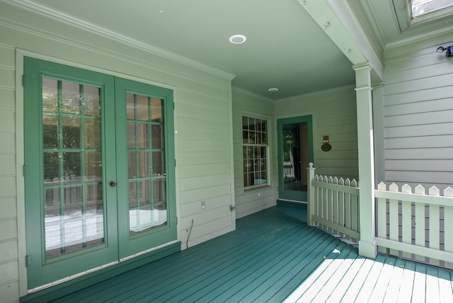 4007 Fairfax Rd, Evansville, IN 47710 - deck with french doors