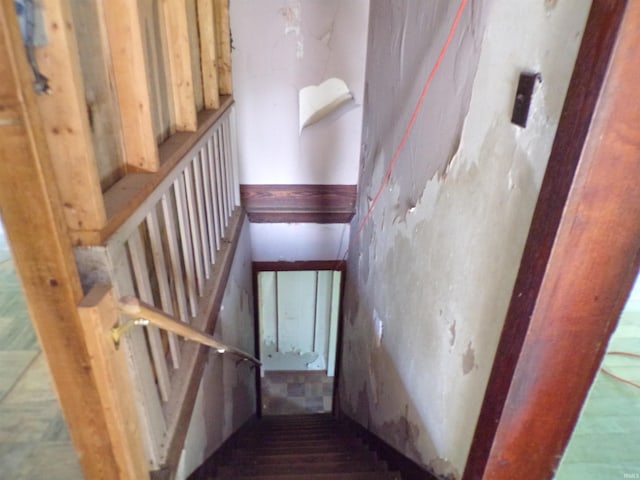 view of stairs